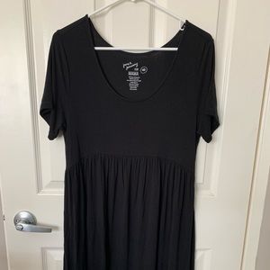 June & January Mama Swing Dress, Medium Black